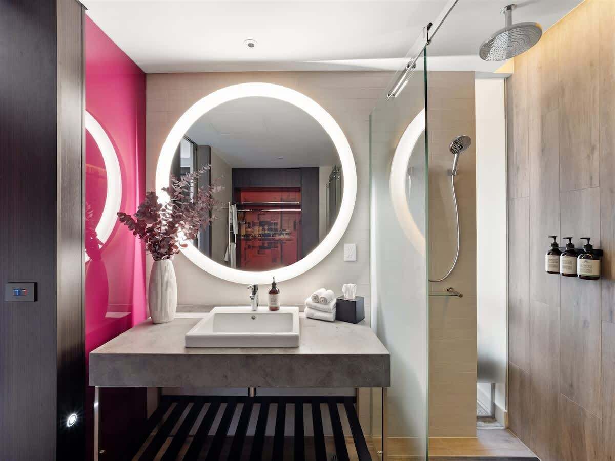 Shower, hair dryer