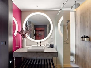 Shower, hair dryer