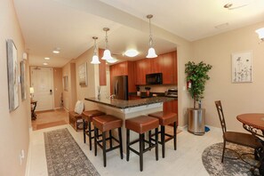 Fridge, microwave, oven, stovetop - Sojourn Back to the Bay 2 BR 2 BA (Virginia Beach)