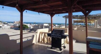 Condo Mirador with Rooftop Ramada Near Sea of Cortéz, El Malecon, and Manny's.