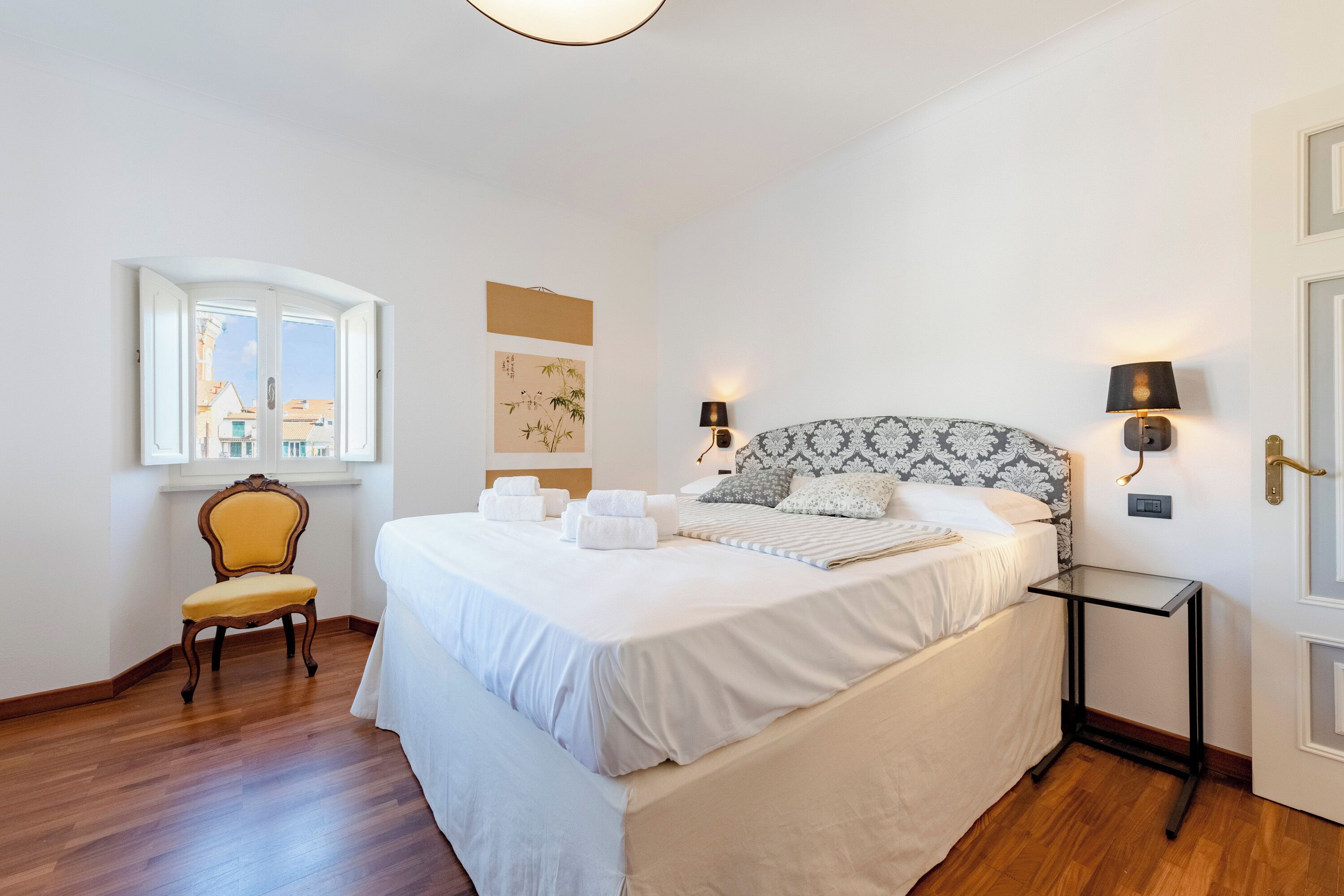 家庭公寓, 多間臥室, 2 間浴室, 面海 (Charming Flat Sestri Levante) | 3 間臥室、熨斗/熨衣板、免費無線上網、床單