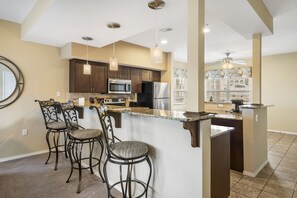 Fridge, microwave, oven, dishwasher - Paws & Putts: 2 BR Pet Friendly Course View Condo near Branson Entertainment (Branson)