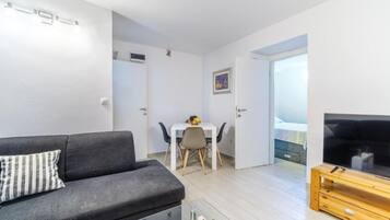 Apartment (Two bedroom Apartment) | Living room | 32-inch flat-screen TV with digital channels