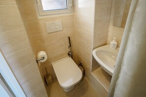 Regadera, amenidades de baño ecológicas, secadora de cabello, toallas 