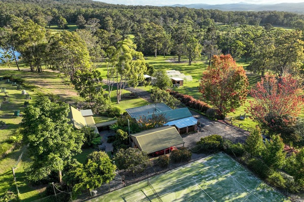 Cottage, Lodge, tennis court and garden with farm surrounding