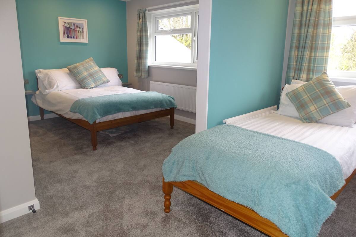 Memory-foam beds, blackout curtains, iron/ironing board (on request)