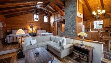 Televisión, chimenea