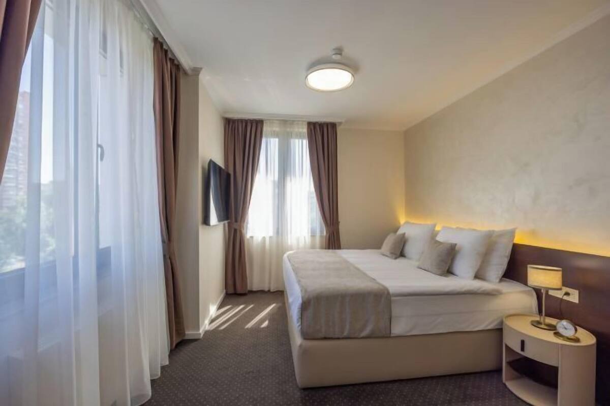 1 slaapkamer, hypoallergeen beddengoed, een minibar