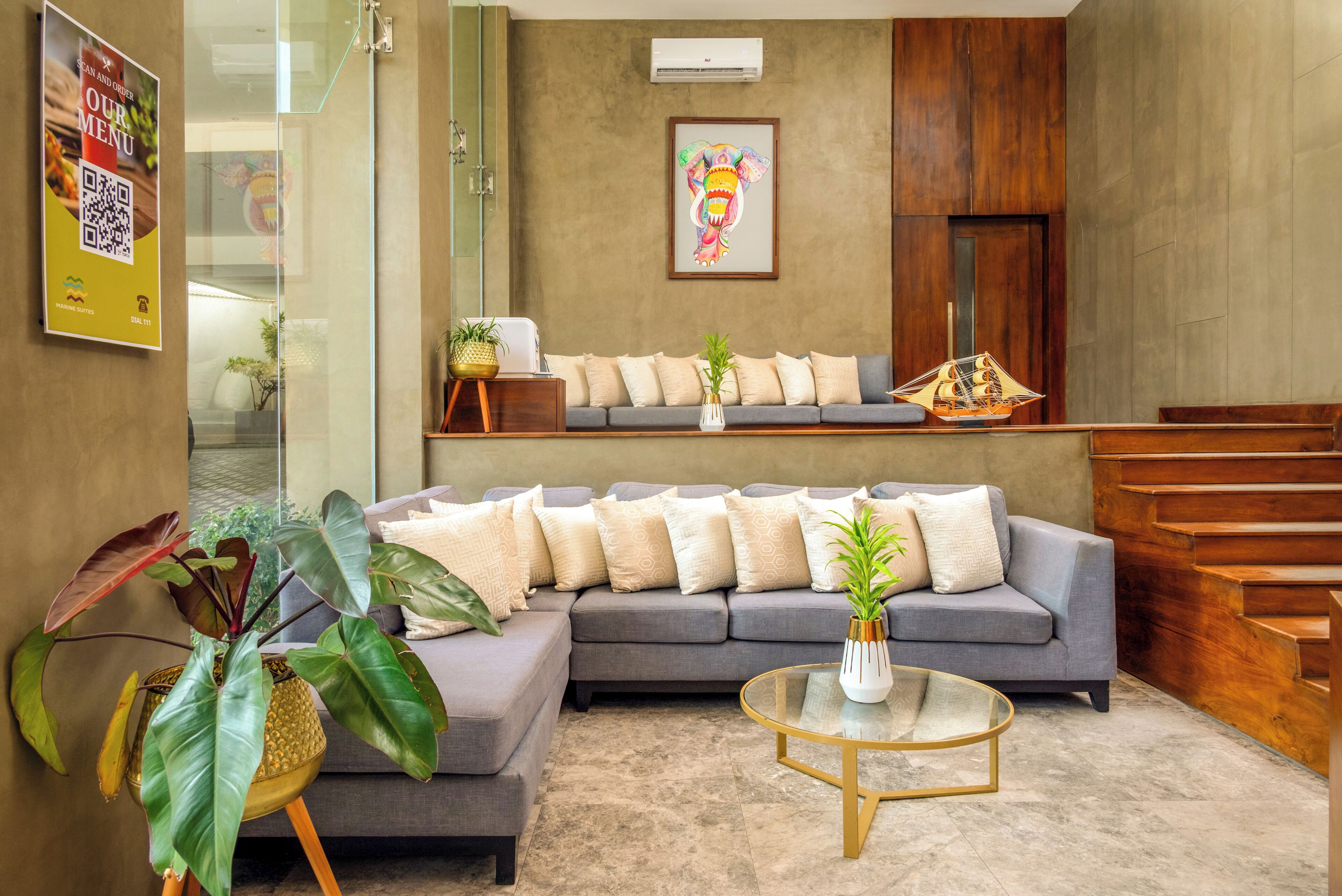 Lobby sitting area