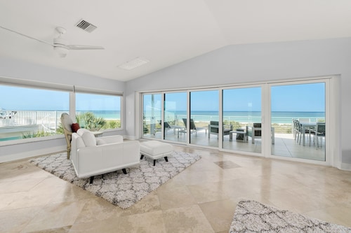 Unbelievable Casey Key waterfront home, nestled right on serene beachfront