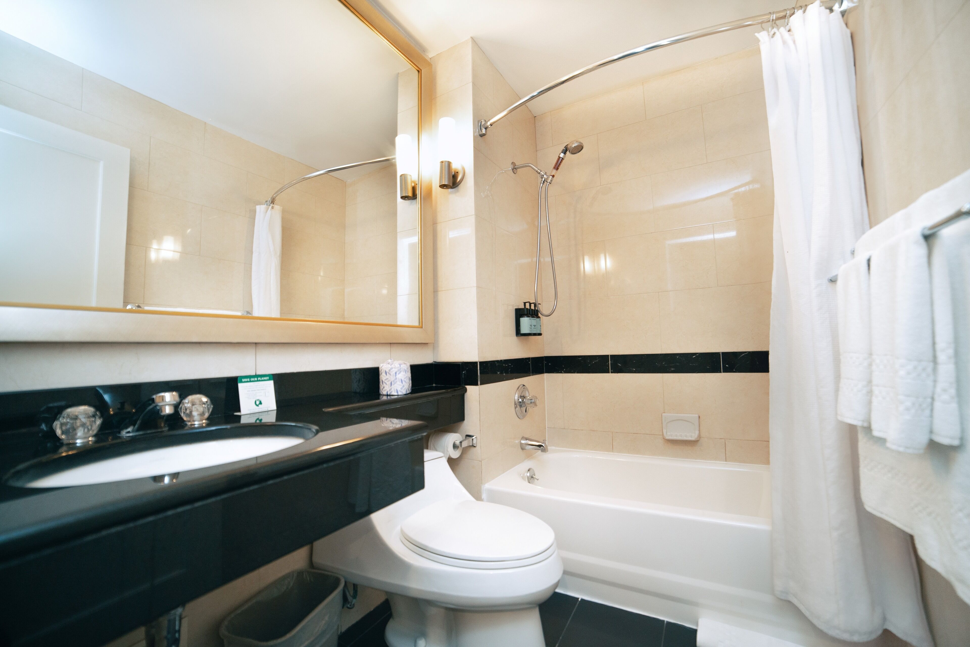 City View, 1 Queen Bed | Bathroom | Free toiletries, hair dryer, towels, soap