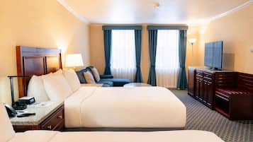 2 Full Beds Suite | In-room safe, individually decorated, desk, laptop workspace