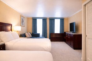 High Floor, 2 Full Beds Suite | Living area | 40-inch Smart TV with cable channels - Hotel Stanford (New York)