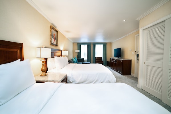 High Floor, 2 Full Beds Suite | In-room safe, individually decorated, desk, laptop workspace