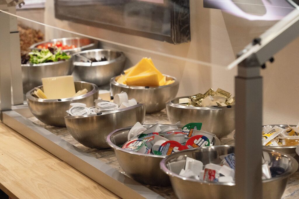 Free daily self-serve breakfast