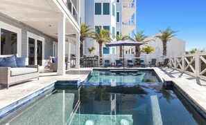 Una piscina riscaldata