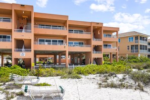 Exterior - Coquina 102 · Beachfront · Gulf Balcony · Pool (Bradenton Beach)