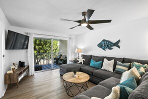 Living area - Beach and Heated Pool at Nautilus 202 (Holmes Beach)