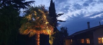 Maison style landais climatisée. Piscine privée. Parc. Idéal pour familles