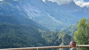 Vue depuis lâhĂ©bergement