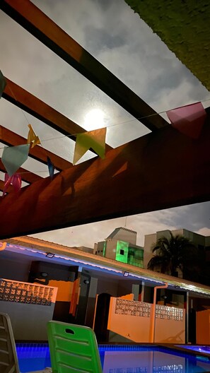 Front of property - evening/night - Aurora Grand Family Hotel (Peruíbe)