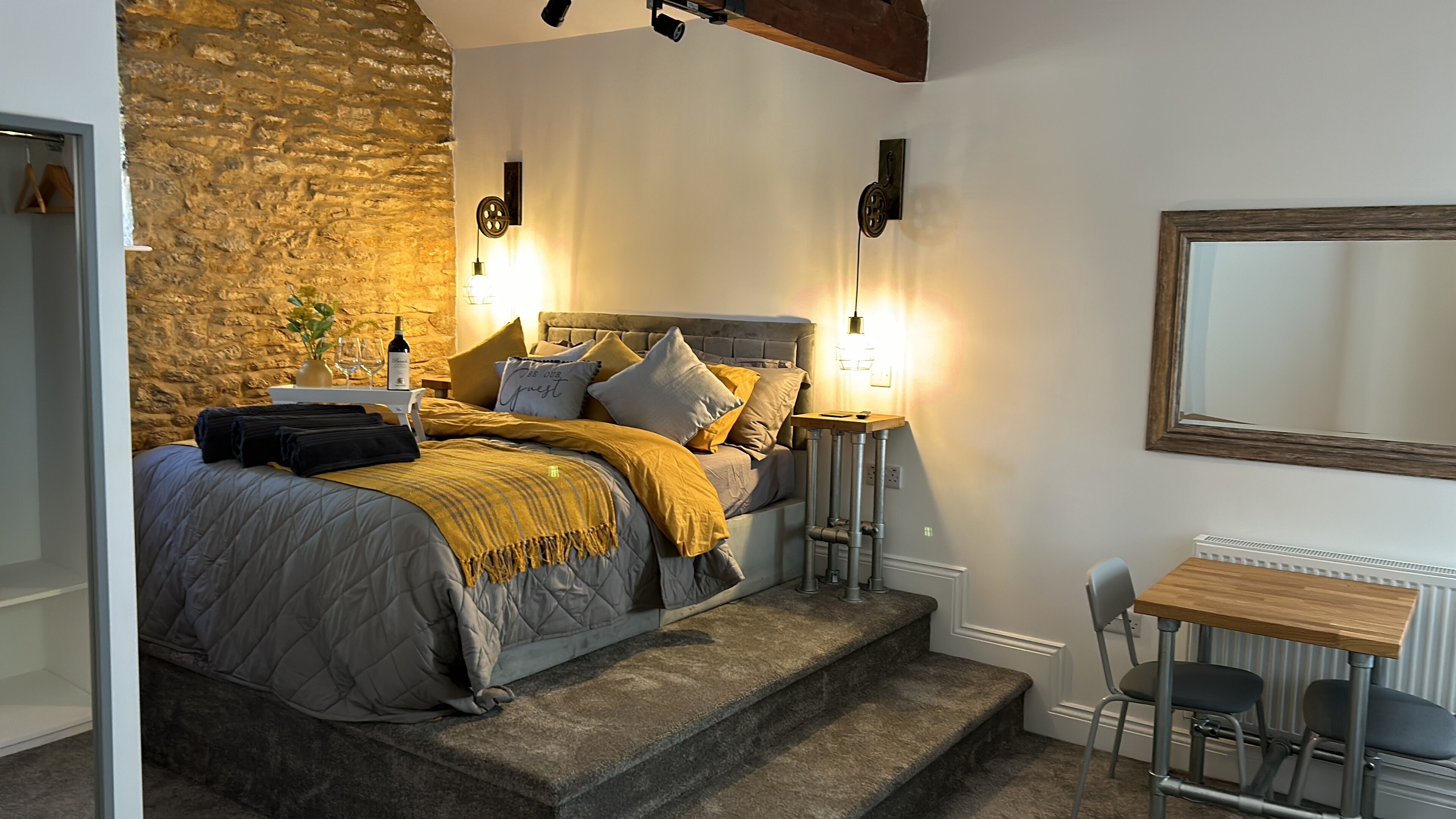 Premium bedding, down duvets, minibar, individually decorated