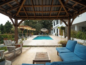 Outdoor pool, open 7:00 AM to 10:00 PM, pool umbrellas, sun loungers - The Serene House Bed & Breakfast (Luquillo)