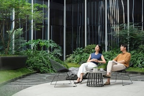 Uitzicht vanuit accommodatie