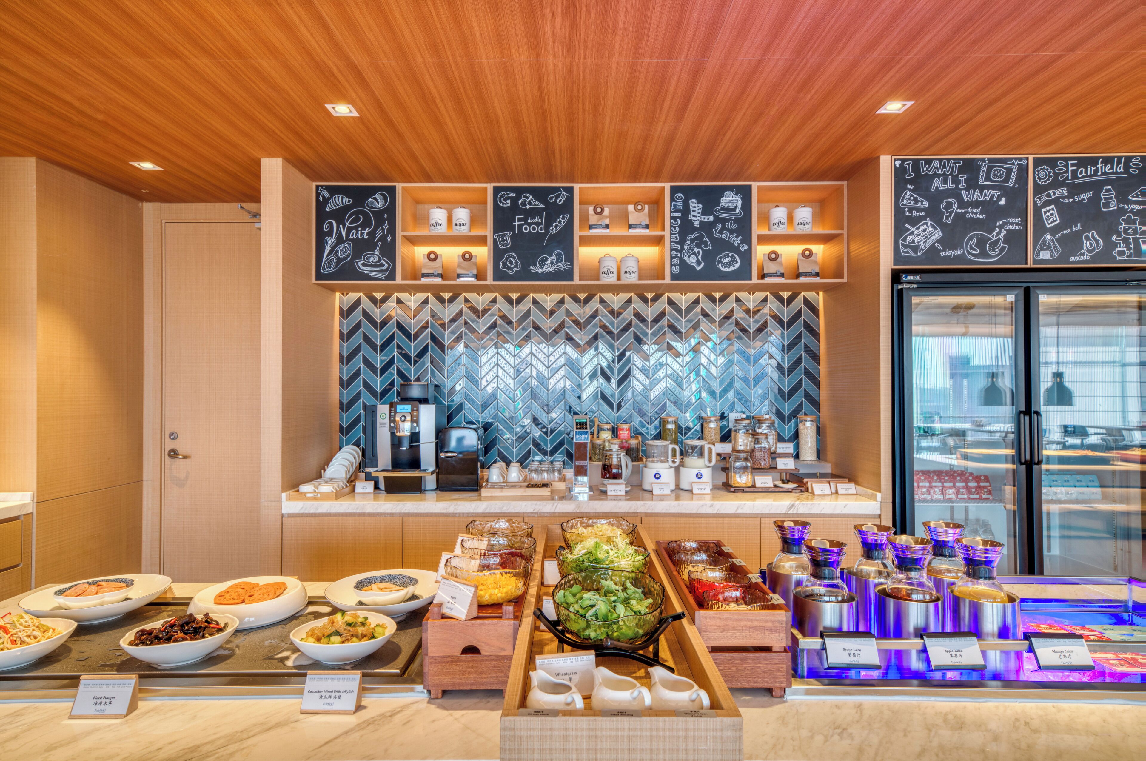 Desayuno buffet diario (CNY 68 por persona)