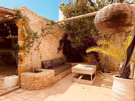 Deluxe Double Room, Multiple Beds, Pool View | Premium bedding, in-room safe, individually decorated