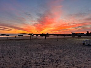 Beach nearby, white sand