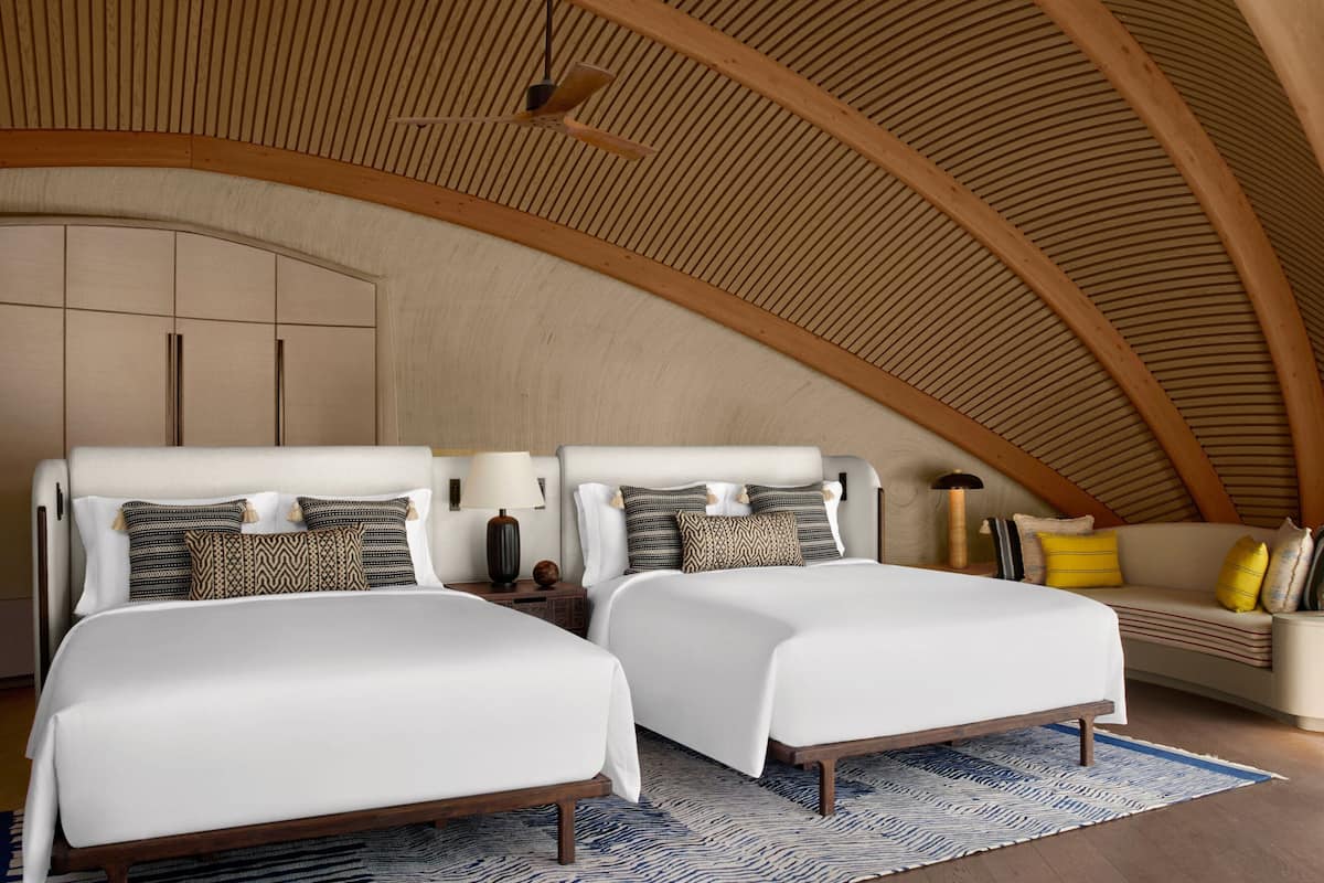 Double Room, 2 Bedrooms, Non Smoking (View) | Premium bedding, down comforters, pillowtop beds, minibar