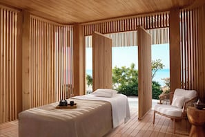 Salas para tratamentos a dois, sauna seca, sauna a vapor