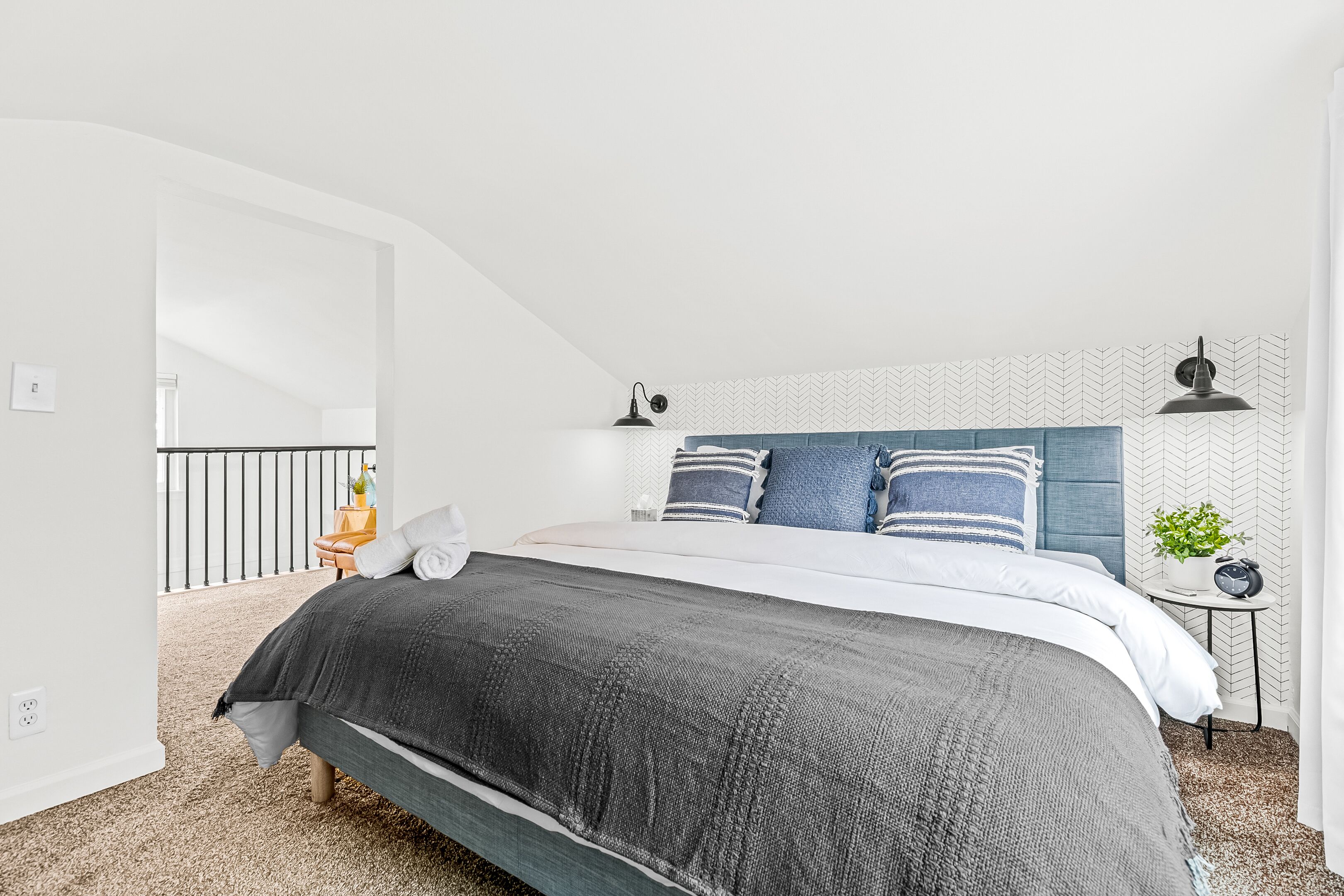 Modern Farmhouse Bungalow with Firepit! King Bed + Walk to Downtown 