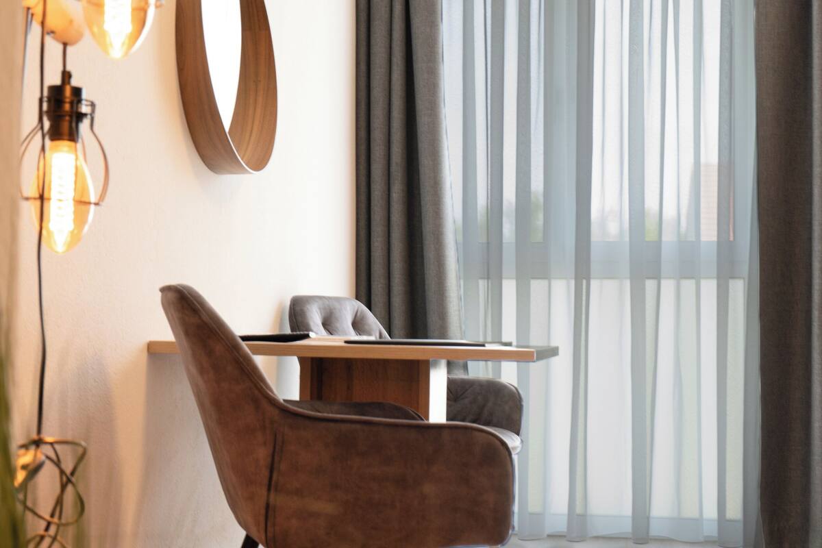 In-room safe, desk, laptop workspace, WiFi (free)