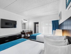 Double Queen Suite | 1 bedroom, laptop workspace, iron/ironing board, free WiFi