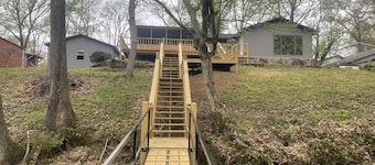 Newly renovated house on Little Red River. Deck overlooking dock with boat slip!