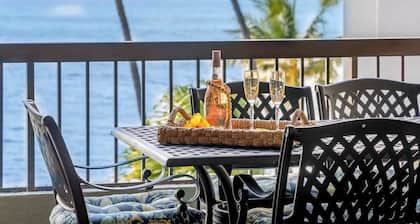 Updated spacious top floor beachfront view condo