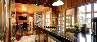 Authentic Swiss Cabin - 4 BR with Hot Tub and pool table