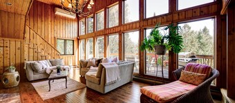 Authentic Swiss Cabin - 4 BR with Hot Tub and pool table