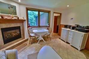 TV connectée, cheminée