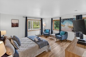 2 bedrooms, desk, free WiFi, bed sheets - L`eau douce - Lumière naturelle en bord de lac (Saint-Donat-de-Montcalm)