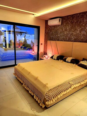 Room, 1 Bedroom, Terrace, Garden View | 1 bedroom - Room in B&B - Dar Tralala, Djerba Master Suite (Aghir)