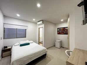 豪華客房 | 1 間臥室、隔音、免費無線上網、床單