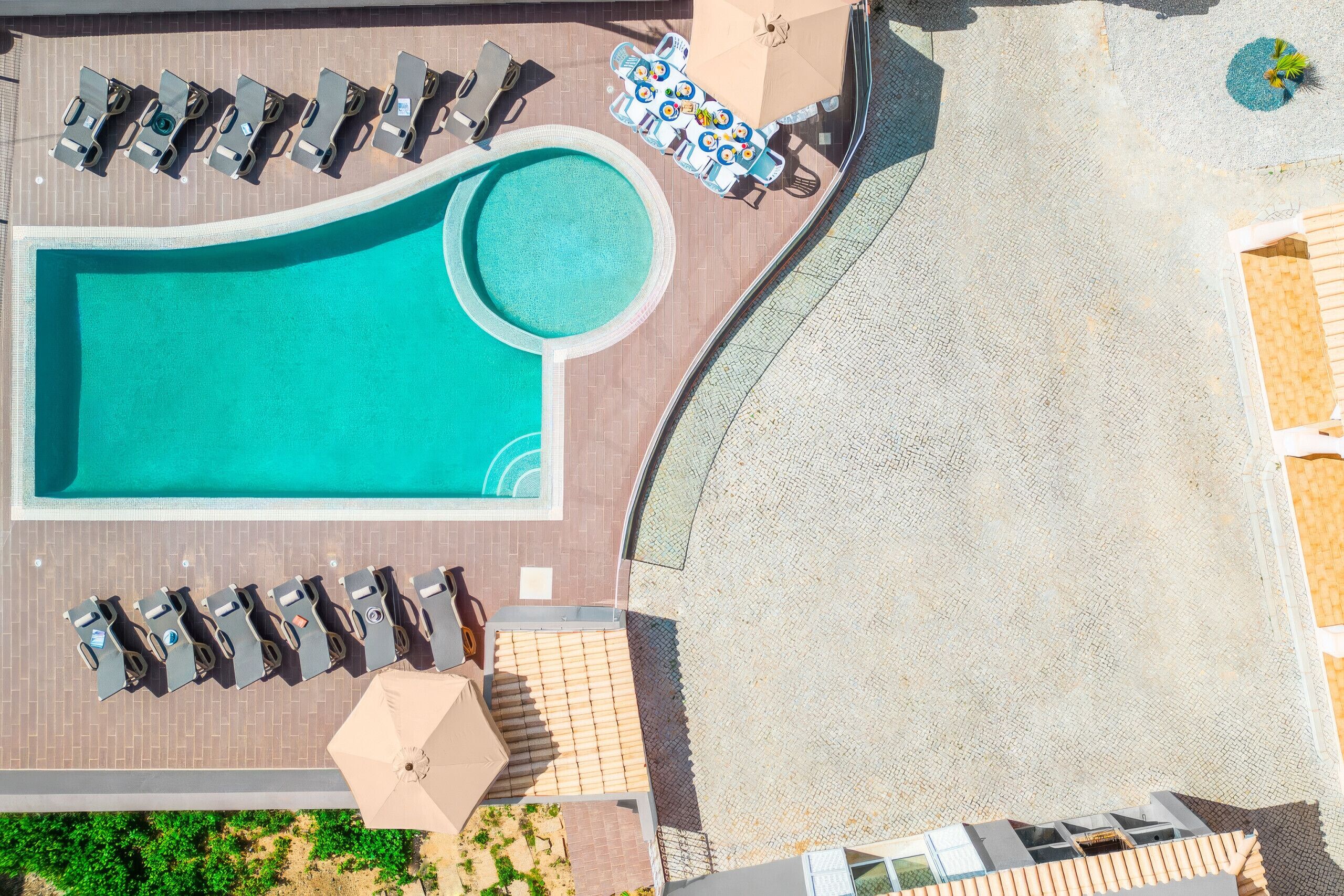 A heated pool