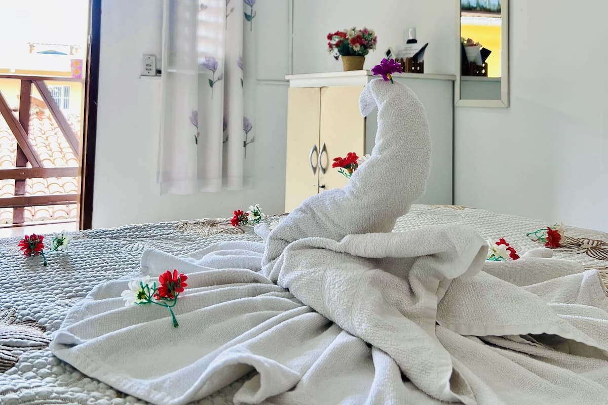 Tweepersoonskamer | 1 slaapkamer, hypoallergeen beddengoed, een strijkplank/strijkijzer