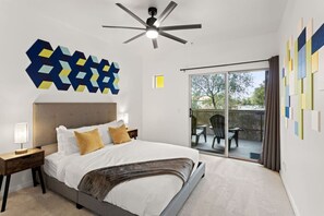 2 bedrooms, desk, iron/ironing board, travel cot