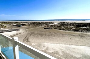 On the beach, sun-loungers - Oceanfront Oasis with Private Balcony and Heated Pool in Wildwood Crest (Wildwood Crest)