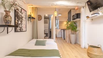 1 chambre, fer et planche Ă  repasser, Wi-Fi, draps fournis