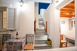 Room, 1 Bedroom, Smoking, Balcony | Living room - Room-standard Double Room Village-mounta (Paros)